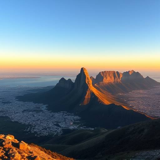 Table Mountain overlooking Cape Town